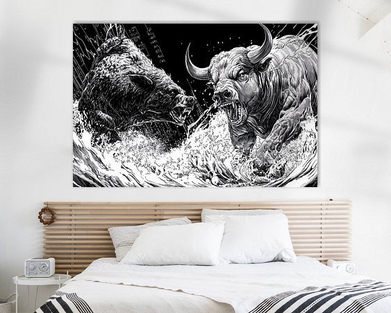 Example of the artwork in a room