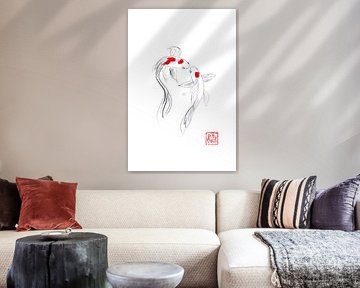 2 koi by Péchane Sumie