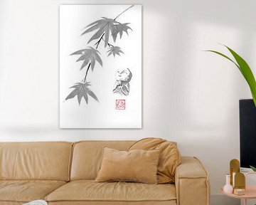 maple and jizo von Péchane Sumie