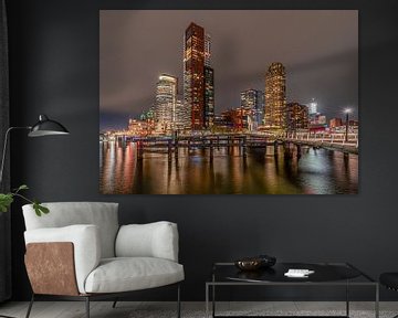 Wilhelmina pier by night van Nicolette Eekhof