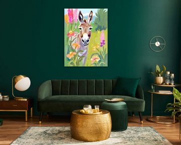 Donkey love in the Summer Meadow by Trinkets NL ✪ Design Studio