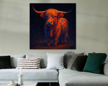 Highlander on fire by Jolanda Ritsma