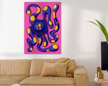 Verspielter Oktopus