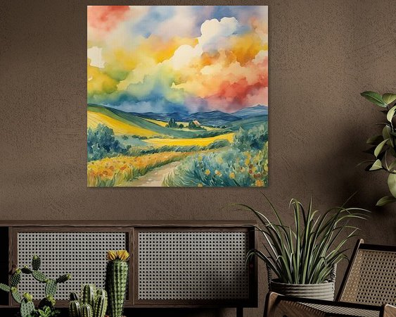 Example of the artwork in a room