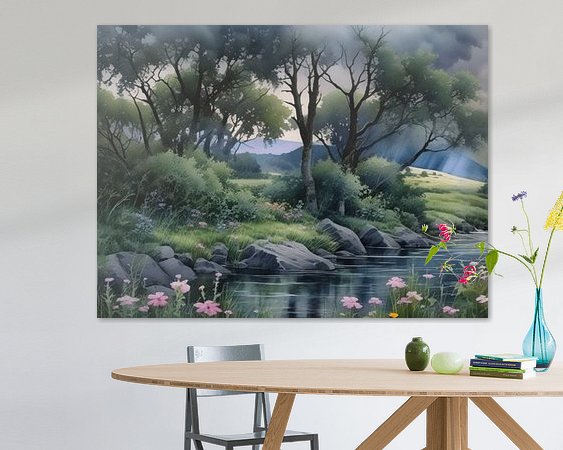 Example of the artwork in a room