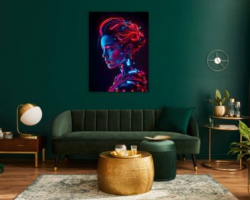 Robotica geisha van Jolique Arte