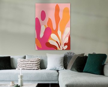 Orange Rosa Abstrakt von Gypsy Galleria