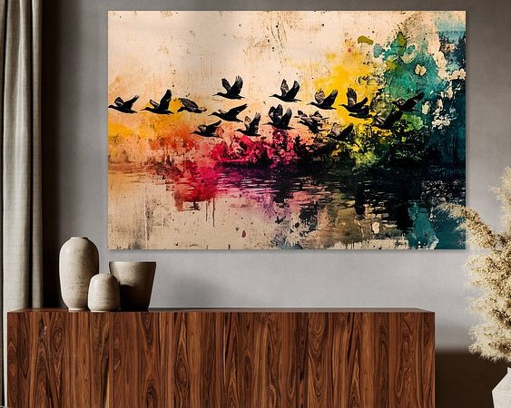 Example of the artwork in a room