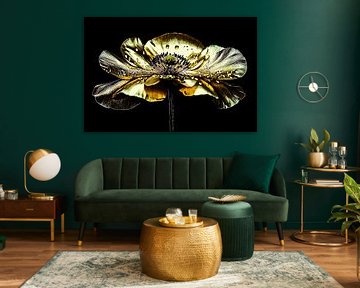 Gold flower with contrast