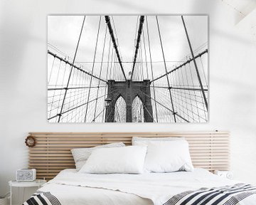 Brooklyn Bridge, New York van Ron Van Rutten