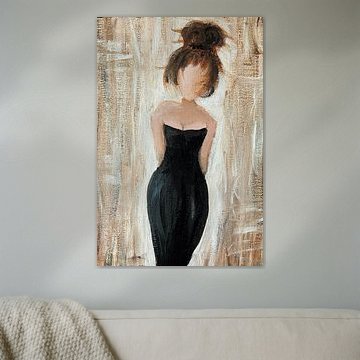 Little Black Dress abstract painting