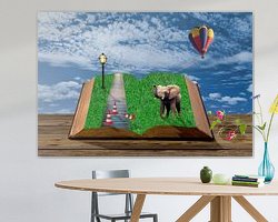 Example of the artwork in a room