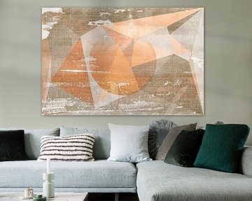 Zonsopgang. Wabi-sabi geometrie. van Dina Dankers