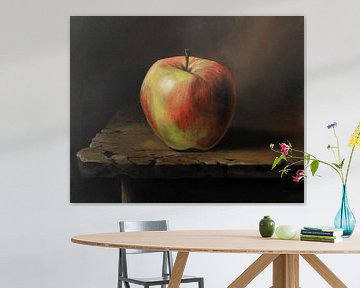 Nature morte aux pommes à la manière des maîtres anciens sur Art Demo