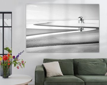 Maison sur pilotis dans la mer des Wadden-01 sur Rautenberg Digital Art Maritim