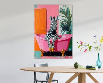 Zebra Tier Kunst von JBJart Justyna Jaszke