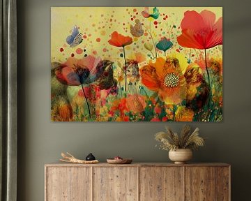 Les oiseaux blues de l'été sur Digital Art Studio