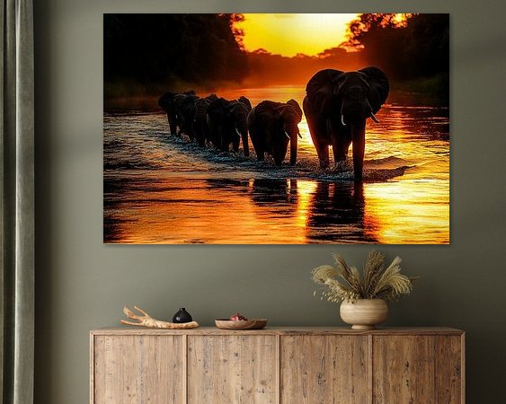 Example of the artwork in a room