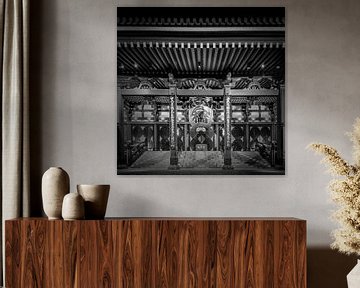Senso-ji Tempel, Asakusa, Tokio | monochrom von Melanie Viola