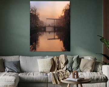 Alkmaar im Hochnebel von Larissa van Hooren