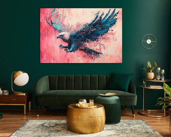 Example of the artwork in a room