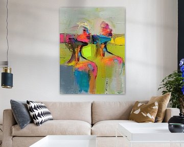 Abstrakte Frauen in Farben von Kunst Laune