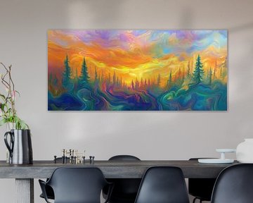 Kleurrijke Lucht van Kunst Kriebels