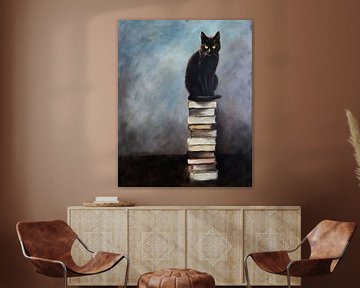 Perched Curiosity of a cat