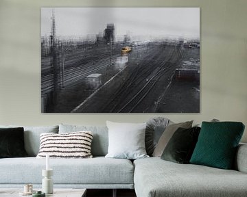 Train in yellow ICM, Hasselt by Art By Light Photography