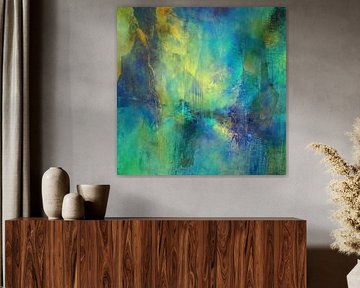 Blau und Gold tanzen Salsa by Annette Schmucker