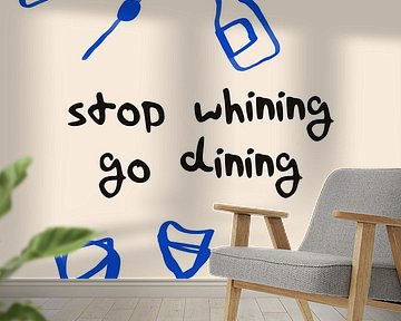 Go dining | Minimalist food art poster