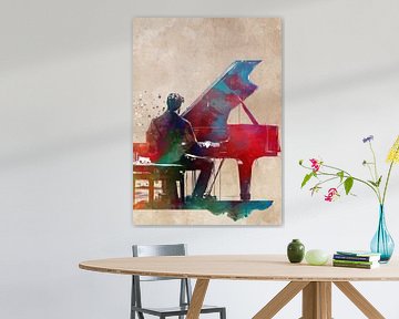 Pianist musicus kunst #pianist van JBJart Justyna Jaszke