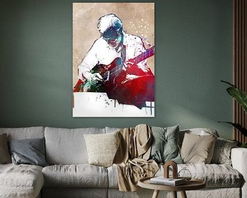 Gitarist musicus kunst #Gitarist van JBJart Justyna Jaszke