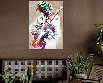 Gitarist musicus kunst #Gitarist van JBJart Justyna Jaszke