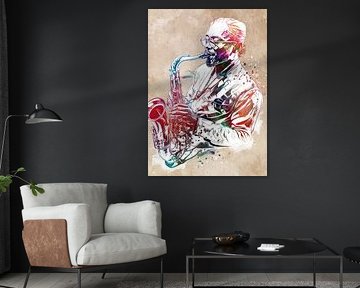 Saxophonist musican art #Saxophonist
