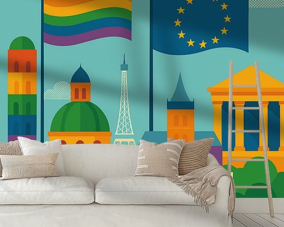 Example of the artwork in a room