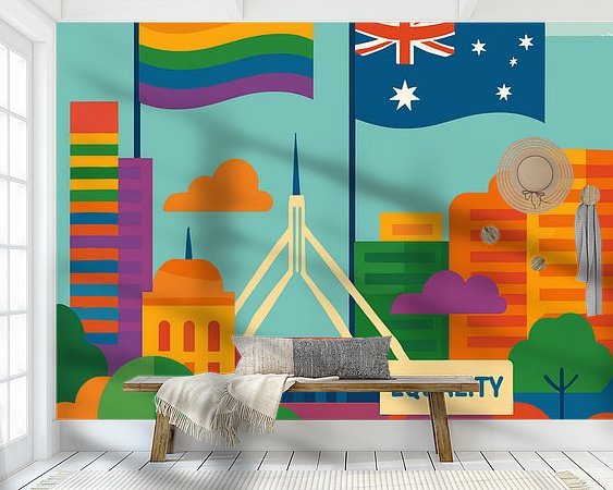 Example of the artwork in a room