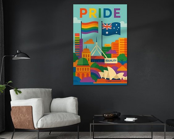 Example of the artwork in a room