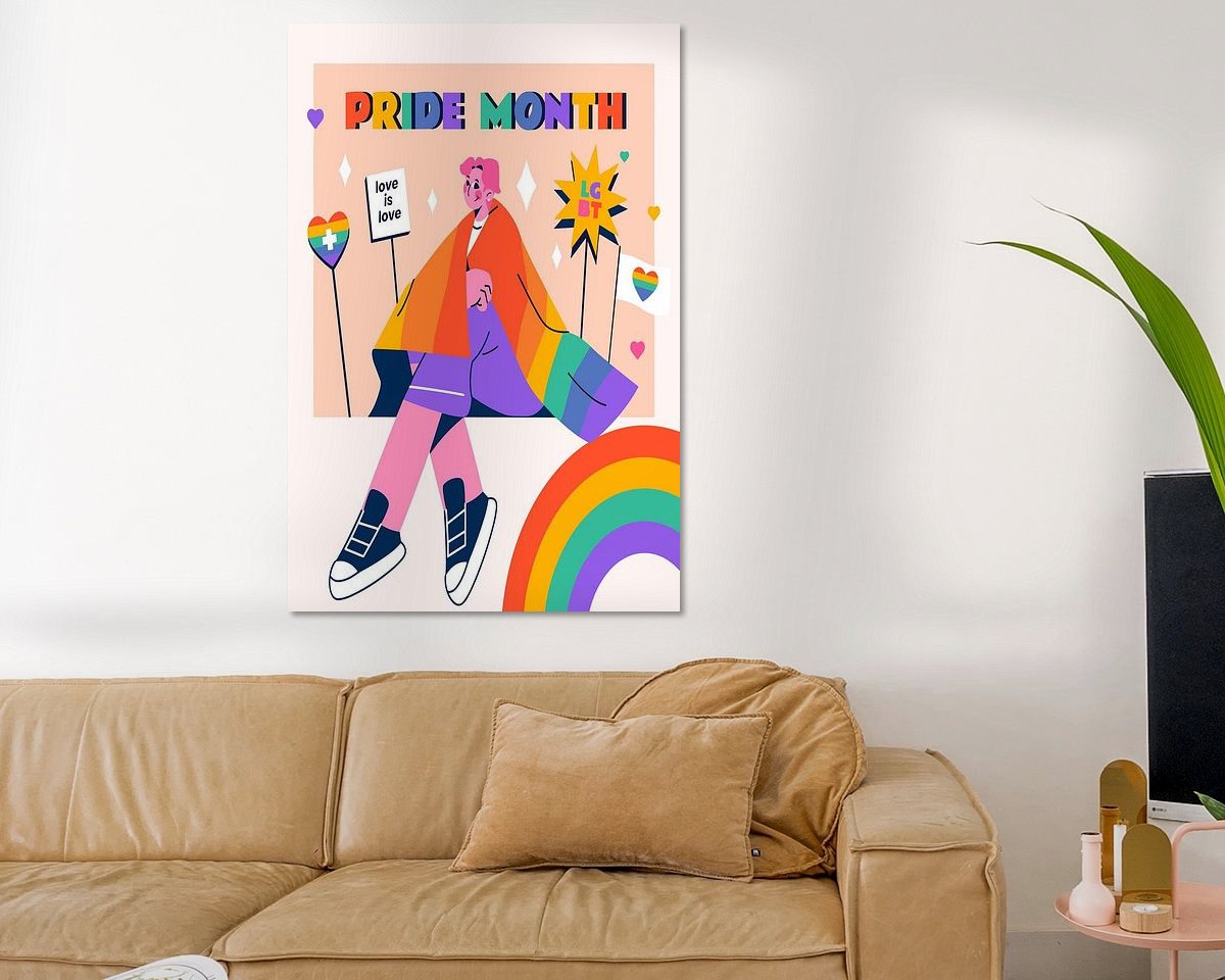 Example of the artwork in a room