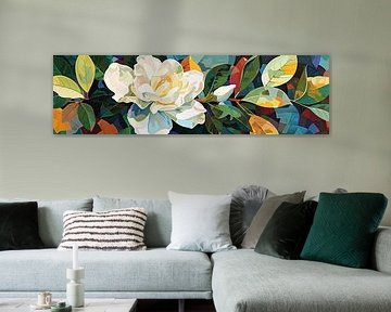 Weiße Blume | Blüte und Blätter