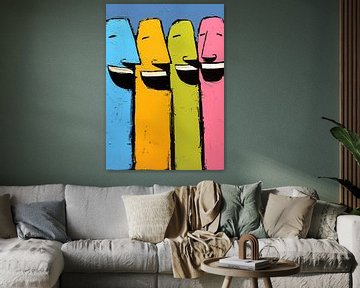 Bunte Figuren von Kunst Laune
