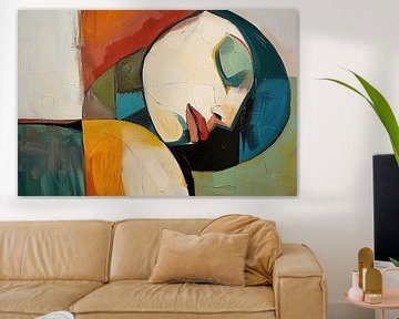 Abstract Portrait Woman by Eye catching paintings