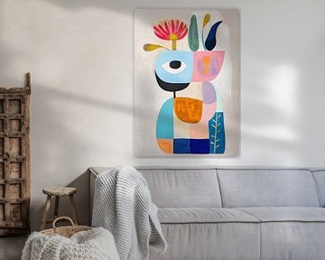 Augenkunst | Geometrische Pastellmalerei von Wunderbare Kunst