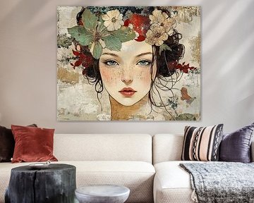 Moderne Rococo Vrouwenportret