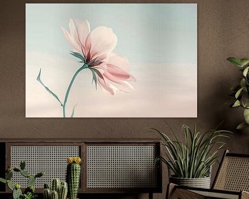 Minimalist flower in soft shades