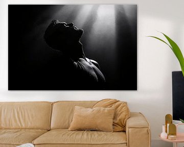 Silhouet in dramatisch licht van Art & Soul Creations