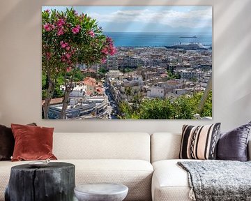 View of the city of Thessaloniki in Greece with sea and harbour by Animaflora PicsStock
