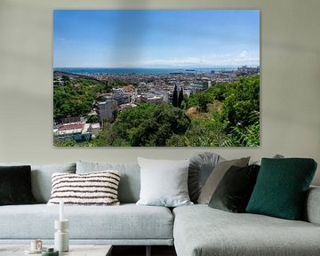 View of the city of Thessaloniki in Greece with sea and harbour by Animaflora PicsStock