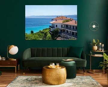 View of the bay of Afytos on the island of Chalkidiki in Greece on the Mediterranean Sea by Animaflora PicsStock