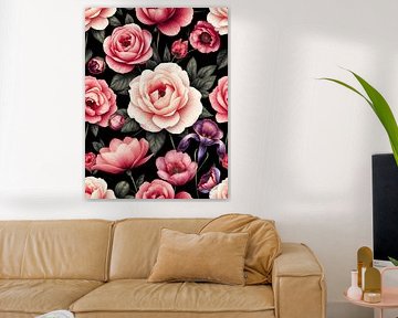 Jardin de nuit fleuri
